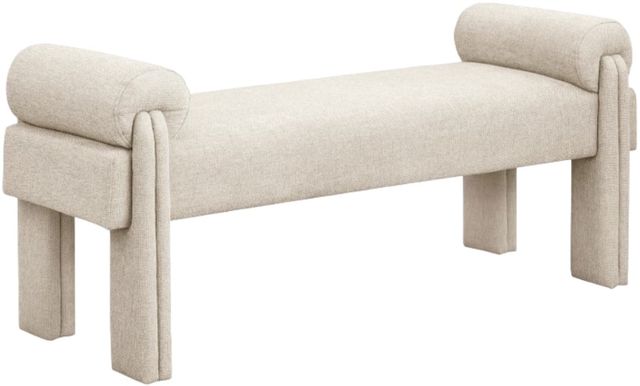 Meridian Furniture Stefano Beige Bench-0