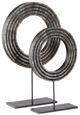 Currey & Company Chava Black Large Disc-2