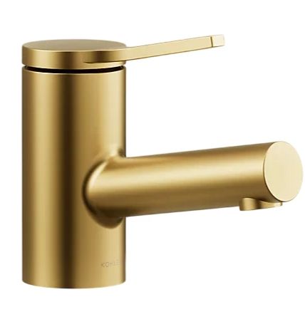 KOHLER® Elate® Vibrant Brushed Moderne Brass 0.5 GM Single-Handle Bathroom Sink Faucet-0