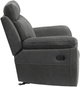 Homelegance® Clifton Gray Manual Glider Recliner-4