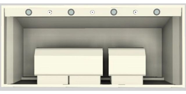 Vent-A-Hood® Designer Series 54" Biscuit Wall Mounted Range Hood-3
