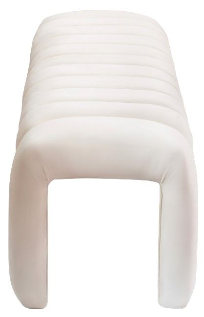 Meridian Furniture Andaz Cream Accent Bench-2