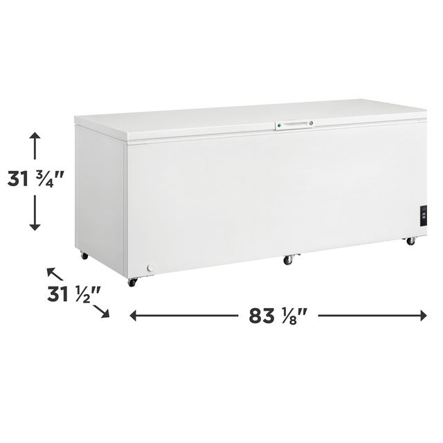 Frigidaire® 24.8 Cu. Ft. White Chest Freezer -2