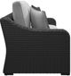 Signature Design by Ashley® Beachcroft Black/Light Gray Fabric/Wicker Outdoor Sofa with Cushion-3