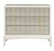 Bassett Mirror Kiara Antique Cream/Gray Hall Chest-1