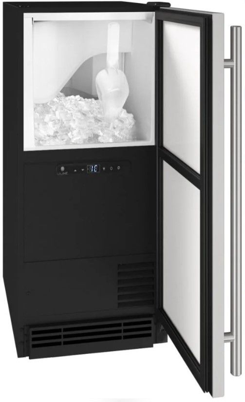 U-Line® BrightShield 15" Clear Cube Ice Maker with 55 lbs. Daily Production-1