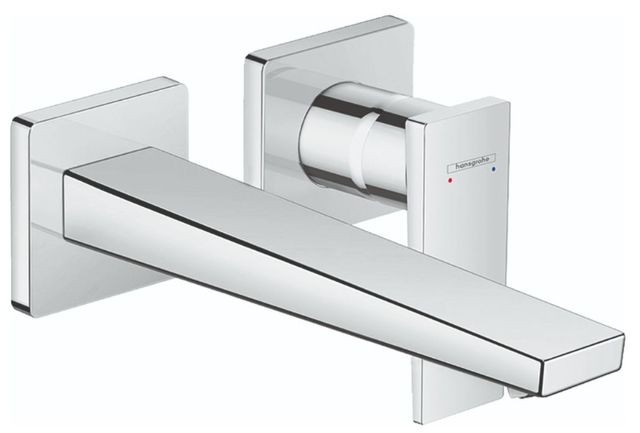 Hansgrohe Metropol Chrome Wall-Mounted Single-Handle Faucet Trim with Lever Handle-0