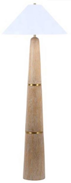 Signature Design by Ashley® Gasparleigh Brown Floor Lamp with Gold Accent