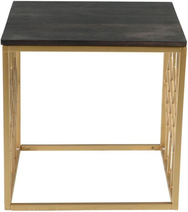 Steve Silver Co. Beatrix Walnut/Brass End Table-1
