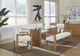Modus Furniture One Glass Top Dining Table with White Oak Base-1