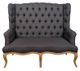 A & B Home Black Loveseat-1