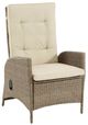 Furniture of America® Mackay 2-Piece Beige/Natural Teak Wood Manual Reclining Outdoor Chair Set-0
