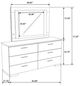 Coaster® Felicity Glossy white Dresser with LED Mirror-2