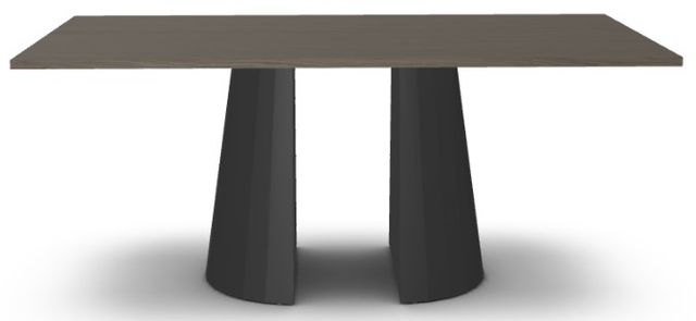 Amisco Customizable Gemma White Oak Veneer 72" Dining Table-1