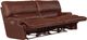 Catnapper® Wembley Walnut Leather Power Lay Flat Reclining Sofa with Power Adjustable Headrest-2