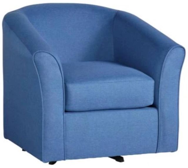 Hughes Furniture® 89 Jitterbug Denim Swivel Chair-0