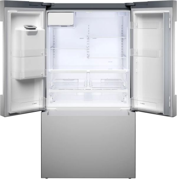 Bosch 100 Series 36 in. 26.0 Cu. Ft. Stainless Steel French Door Refrigerator -1