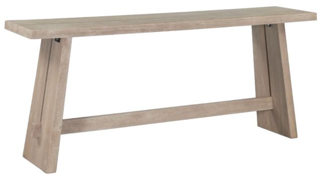 Home Trends & Design Piedmont Matte Driftwood Console Table-0