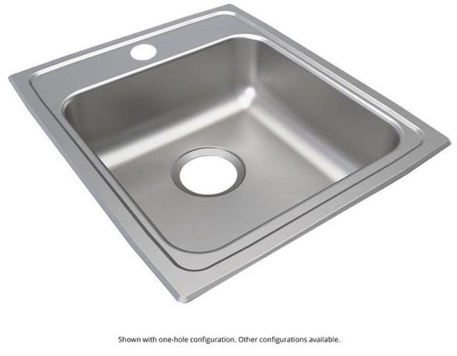 Elkay Lustertone® Lustrous Satin 17'' 2-Hole Single Bowl Drop-in ADA Sink-0