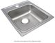 Elkay Lustertone® Lustrous Satin 17'' 2-Hole Single Bowl Drop-in ADA Sink-0