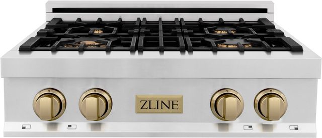 ZLINE Autograph Edition 30" Stainless Steel Gas Rangetop -0