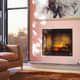 Dimplex® Revillusion Black 36'' Built-in Electric Firebox with Front Glass-4