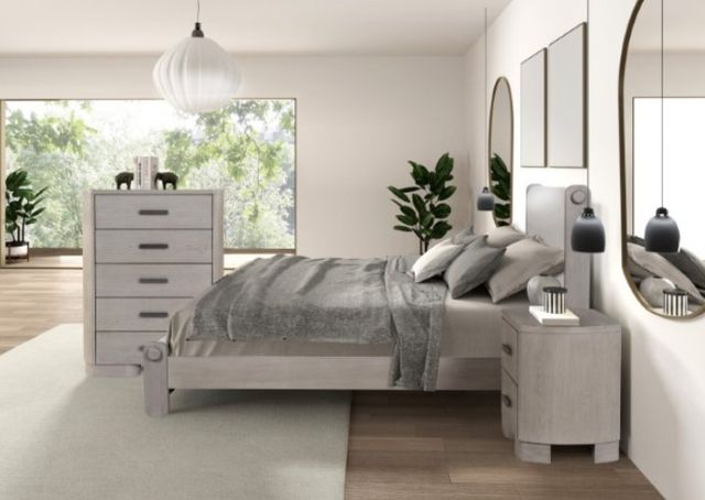 Furniture of America® Pocatello 4-Piece White Oak Queen Bedroom Set-3