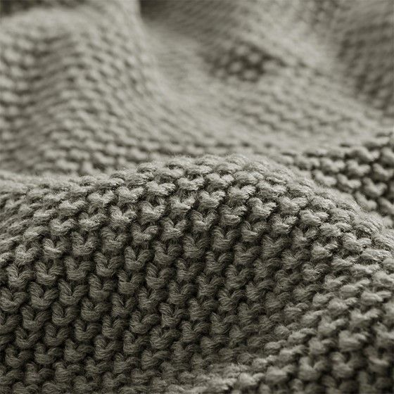Olliix by INK+IVY Bree Knit Charcoal 50" x 60" Throw-1