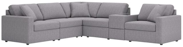 Signature Design by Ashley® Modmax 6-Piece Granite L-Shape Sectional with Storage Console-0