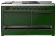 Ilve® Majestic III 60" Emerald Green Pro Style Dual Fuel Natural Gas Range with Solid Door and Burnished Trim-2