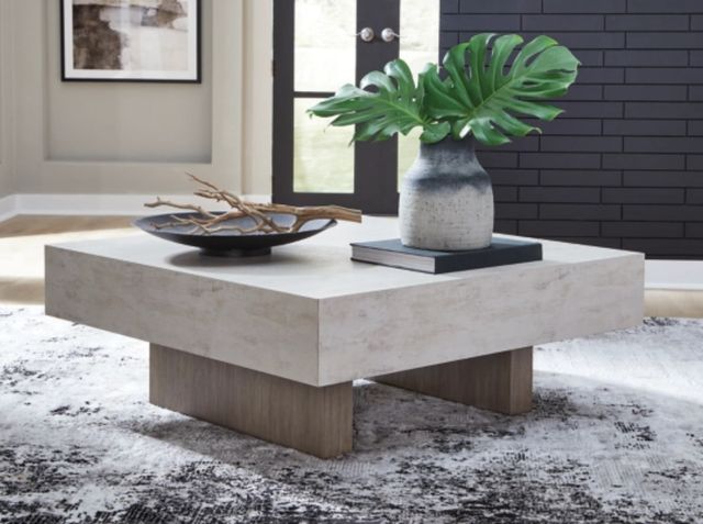 Signature Design by Ashley® Jorlaina Light Grayish Brown Square Cocktail Table-4