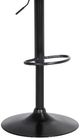 Armen Living Lydia Cream/Black Adjustable Bar Stool-4