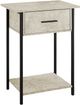 Monarch Specialties Inc. Cream Stone Accent Table-0