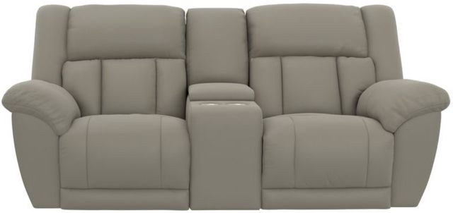 Catnapper® Sentinel Smoke Manual Reclining Loveseat with Console-4