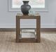 Liberty Furniture Broadmore Cobblestone Brown Square Chairside Table-1