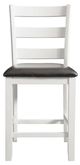Elements International Martin 3-Piece Dark Brown/White Dining Table Set-3