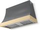 La Cornue Cornufé Marquee 44" Graphite Wall Mounted Range Hood with Polished Brass Trim-0