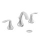 Moen® Eva Chrome Two-Handle High Arc Bathroom Faucet-0