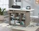 Sauder® Craft Pro Series® Mystic Oak® Work Table with White Top -3