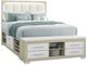 Global Furniture USA Emma 5-Piece Natural/White Queen Storage Panel Bedroom Set-2