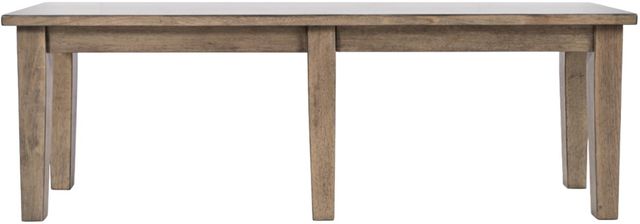 Jofran Inc. Prescott Park Weathered Oak Dining Bench-1