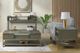 Riverside Furniture Hyde Glass Top Side Table with Caviar Base-1