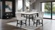 Furniture of America® Sabro 5-Piece White Square Dining Table Set with Black Base-0
