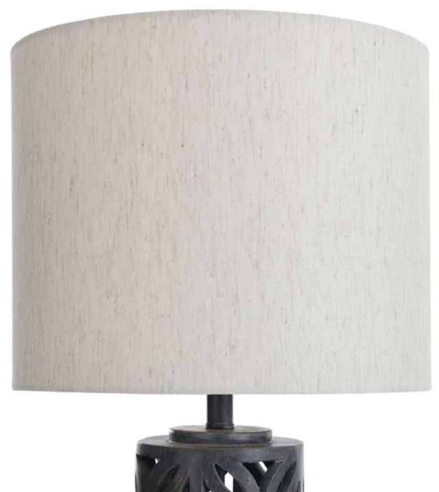 Stylecraft Light Gray/Malta Black Table Lamp-1