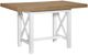 Legacy Classic Franklin Harvest Oak Counter Table with Natural White Base-0