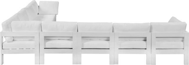 Meridian Furniture Nizuc 8-Piece White Outdoor Patio Modular Sectional Set-2