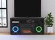 Elements International St.Cloud Black Fireplace with Sound System-2