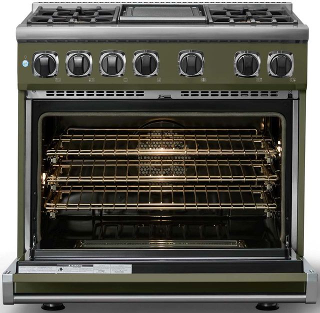 Viking® 7 Series 36" Martini Pro Style Dual Fuel Range with Griddle-1