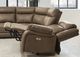 Signature Design by Ashley® Max-Media 7-Piece Biscotti Power Reclining L-Shape Sectional with Audio Consoles-2