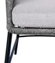 Armen Living Ditas Black/Dark Gray Outdoor Dining Chair-5